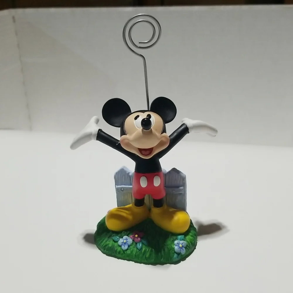 Disney Store Mickey Mouse Photo Note Sign Holder Picture Card Souvenir Figure